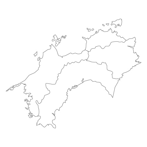 四国地方 各県の地図のイラスト ただ絵 Net 無料 商用可 Aiファイルも取り扱う フリーイラストサイト