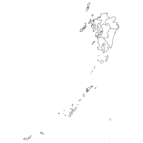 九州地方・沖縄地方の地図