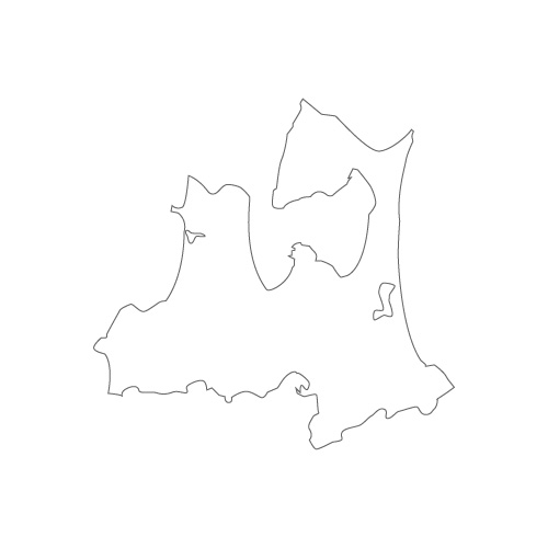 東北地方・青森県の地図