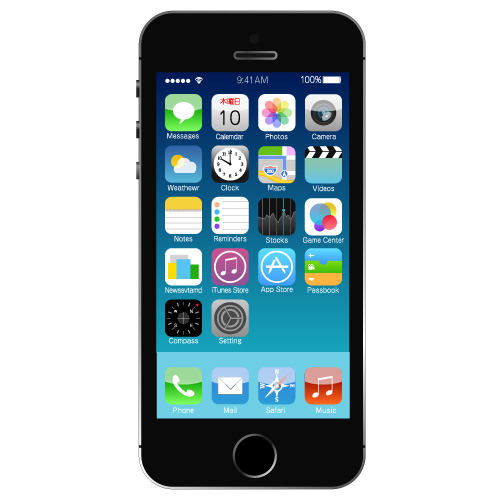 iphone5s スペースグレイ